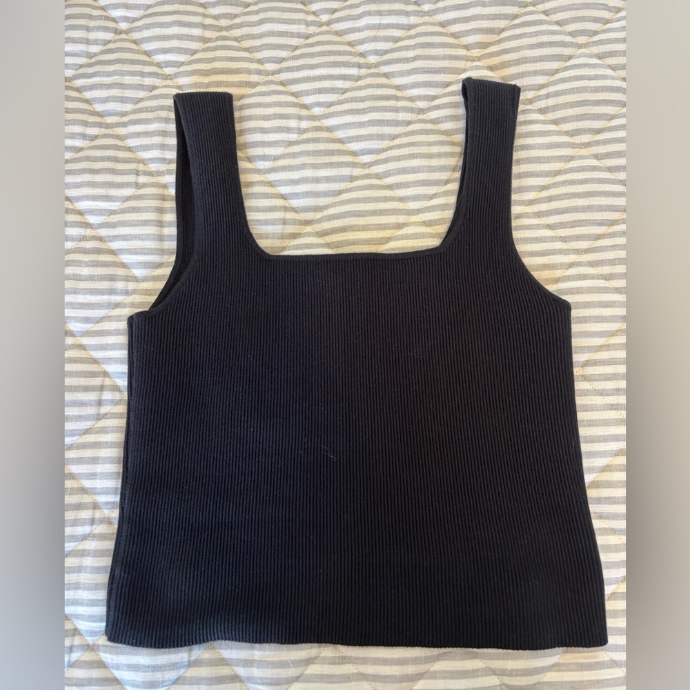 Reformation Julia Ribbed Top - M